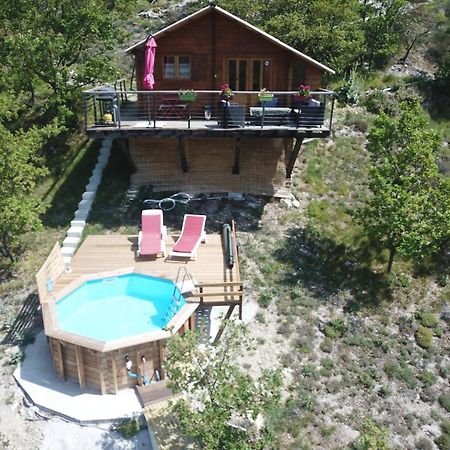 Chalet Sur Pilotis Avec Piscine Privee Luceram Екстер'єр фото